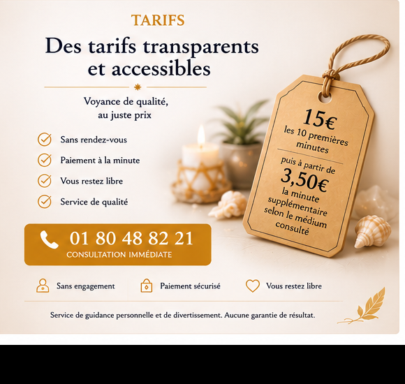 tarif Nouvelle voyance 2026